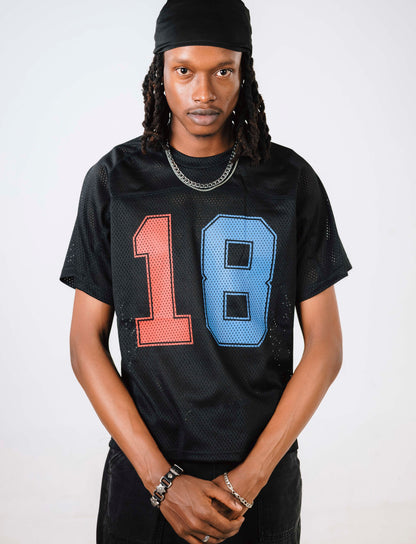 CORTEIZ  HMP MESH PANEL JERSEY [BLACK]