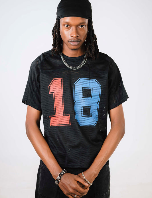 CORTEIZ  HMP MESH PANEL JERSEY [BLACK]