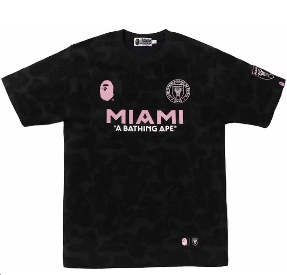BAPE x Inter Miami CF Tee Black [CAMO]