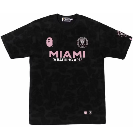 BAPE x Inter Miami CF Tee Black [CAMO]